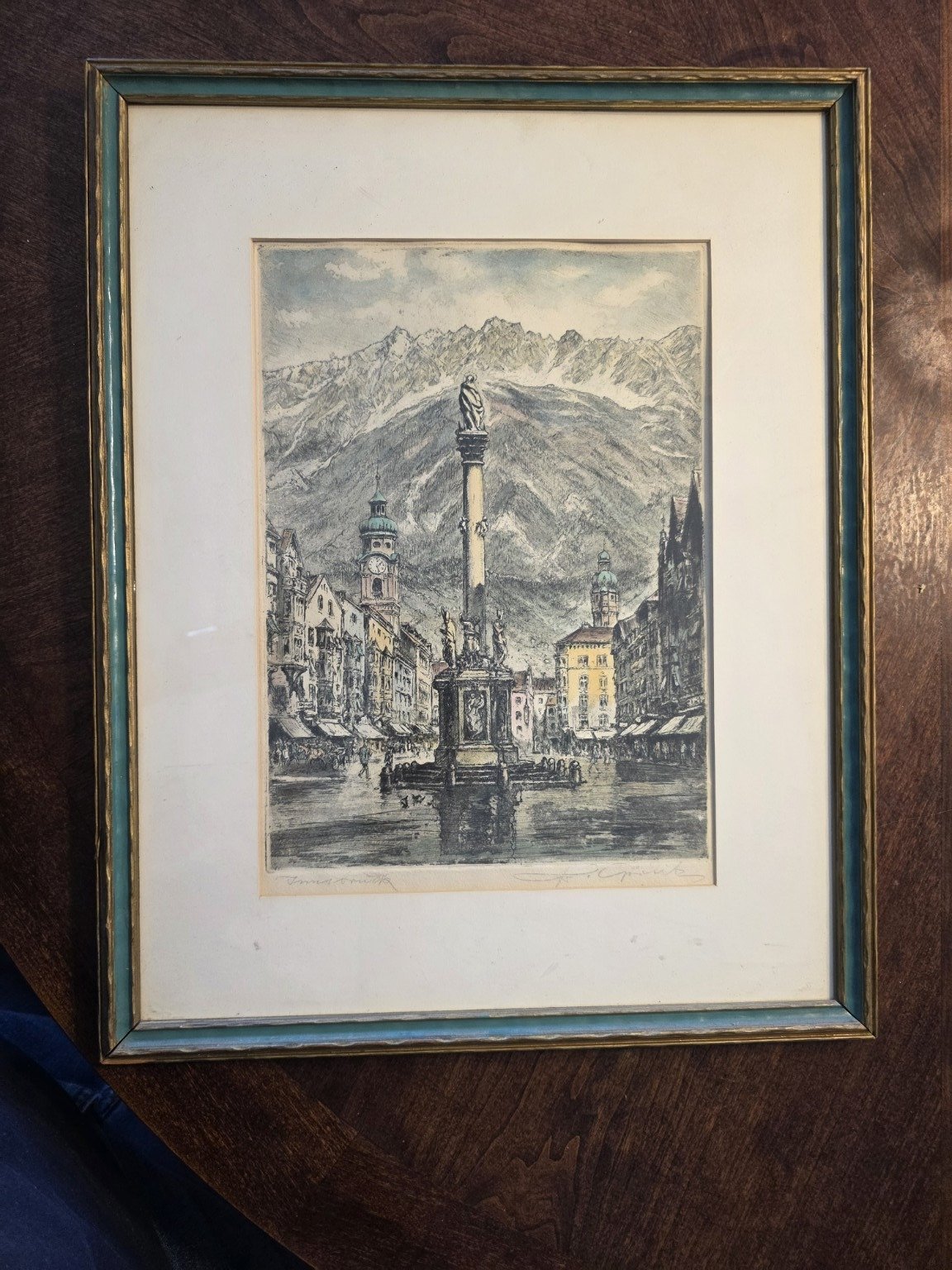 European Cityscape — Signed Framed Print
