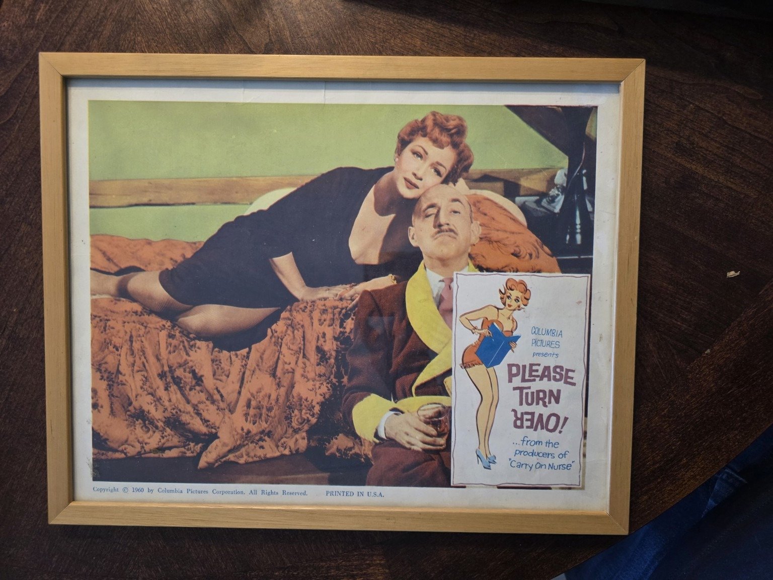 Please Turn Over — Framed Lobby Card