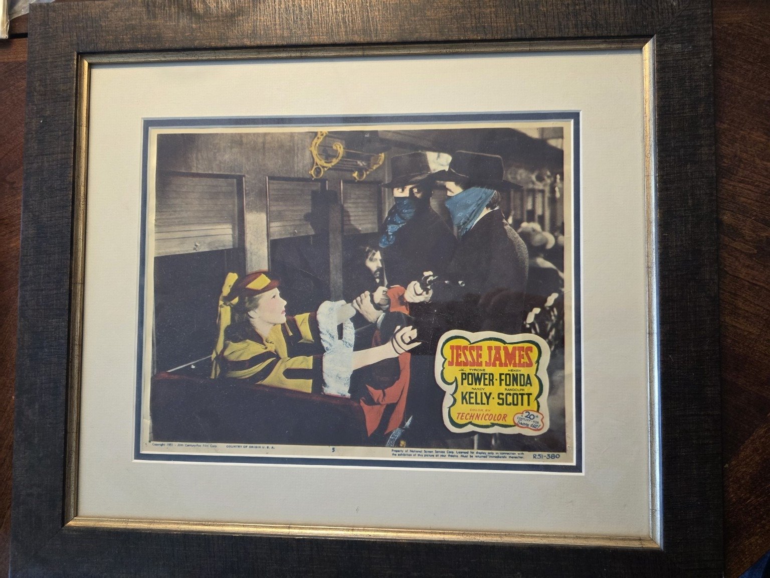 Jesse James — Framed Lobby Card