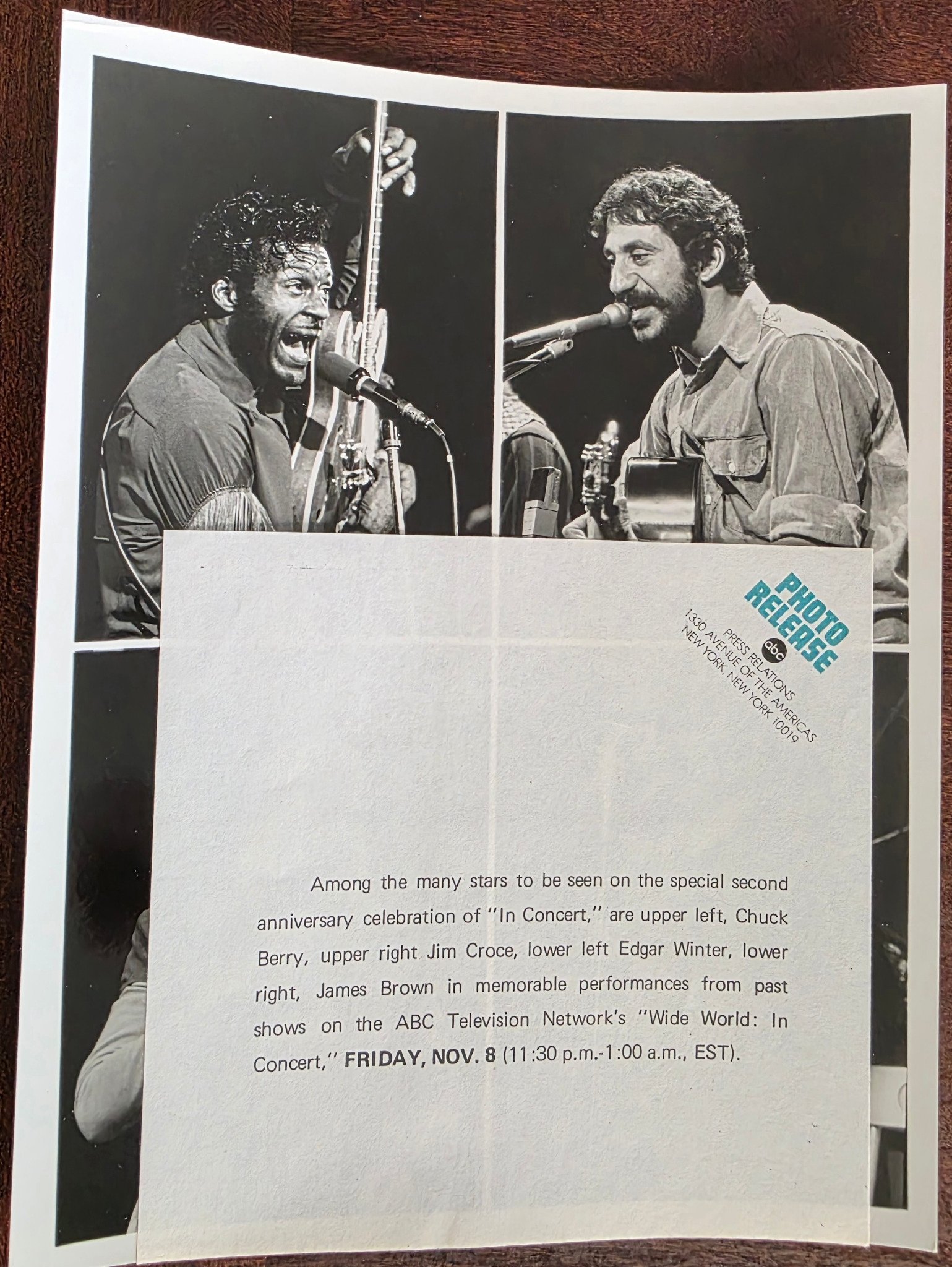 Wide World: In Concert — ABC Press Photograph