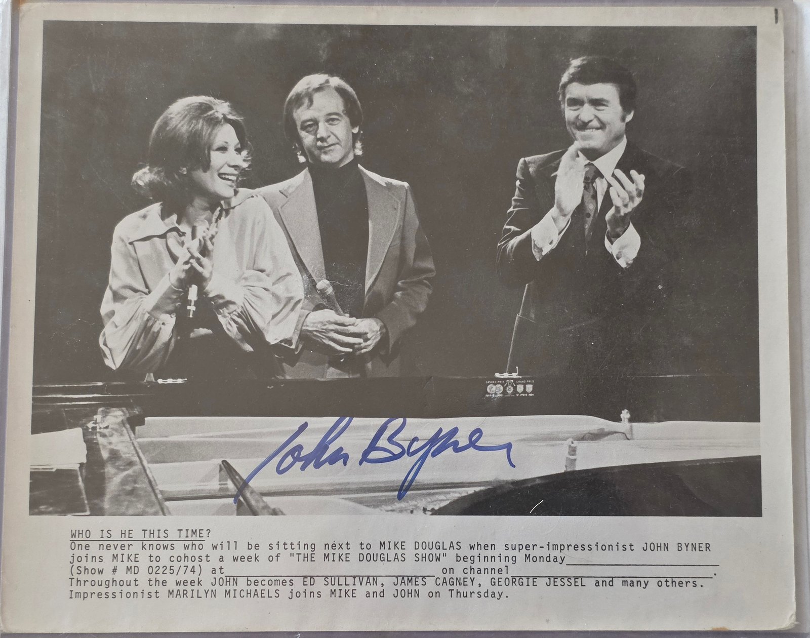 John Byner signed photograph