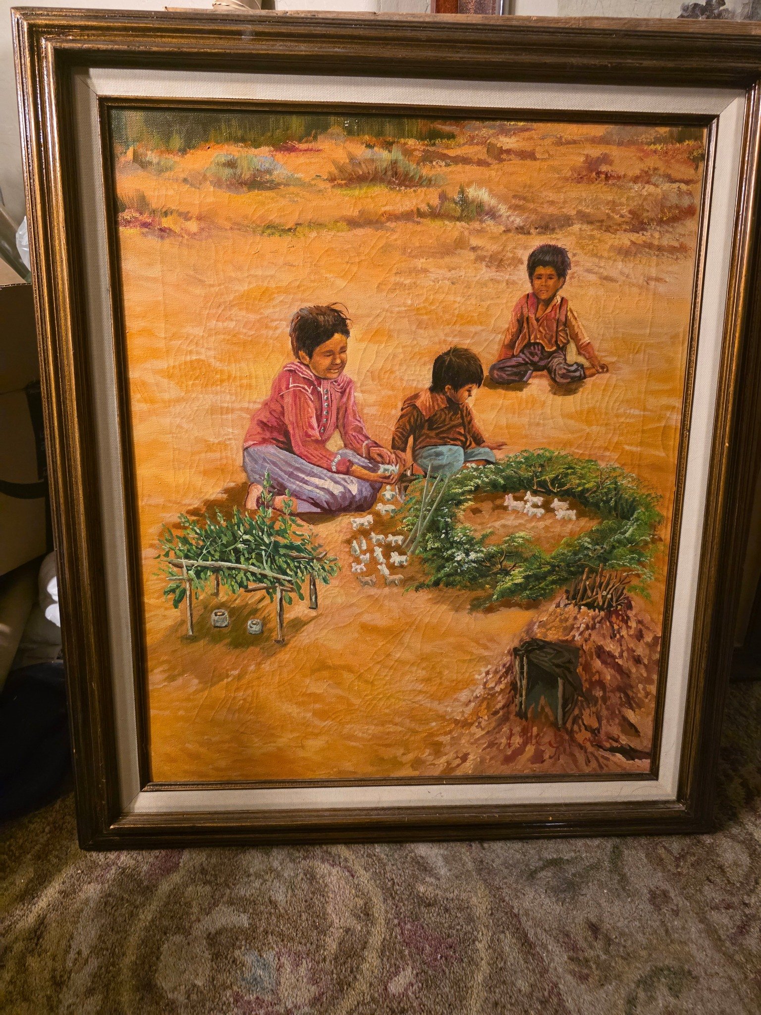 Native American Children at Play